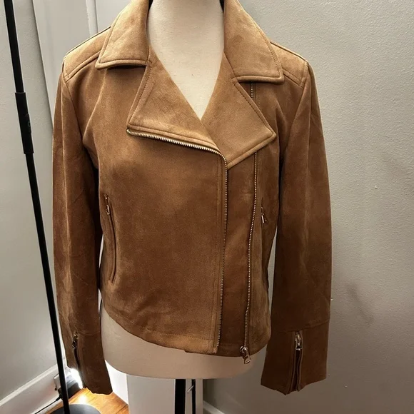 NWT Moto Jacket Asymmetrical Zip Size Medium - Picture 2 of 9